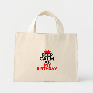 BEHÅLLANS LUGN DET ÄR MIN BIRTHDAG MINI TYGKASSE