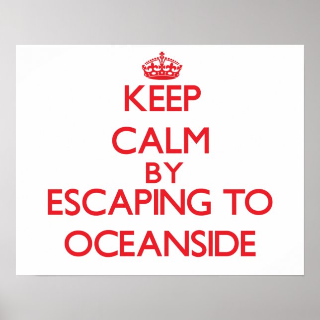 Behållans lugn genom att fly till Oceanside Maryla Poster (Framsidan)
