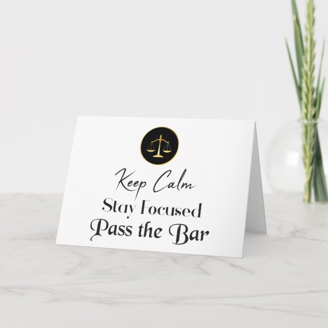 Behållans Lugn. Håll dig fokuserad. Godkänn Pub-pr Kort (Framsida)