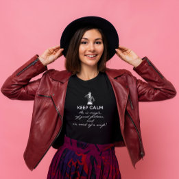 Behållans Lugn - han är singel... Darcy (vit text) T Shirt