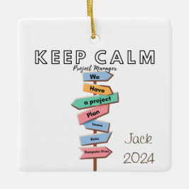 Behållans lugn har vi en projektplan för detta julgransprydnad keramik