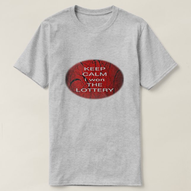 BEHÅLLANS LUGN i vann LOTTERY T Shirt (Design framsida)