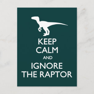 Behållans Lugn Ignorera vykort för Raptor