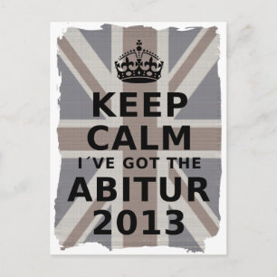 BEHÅLLANS LUGN I'VE HAR THE ABITUR 2013 VYKORT