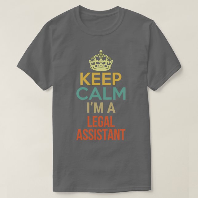 Behållans Lugn Ix27m A Juridisk assistent T Shirt (Design framsida)