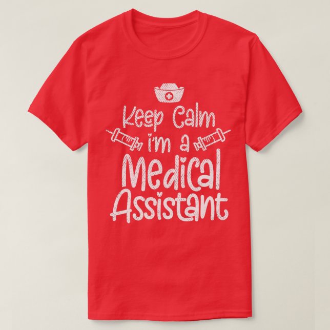 Behållans Lugn Ix27m A Medicinsk assistent 1 T Shirt (Design framsida)