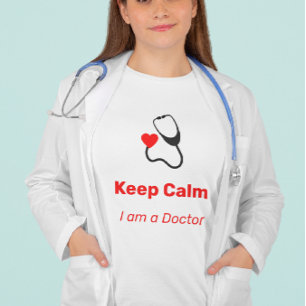 Behållans Lugn - jag är Doktor - rolig T Shirt
