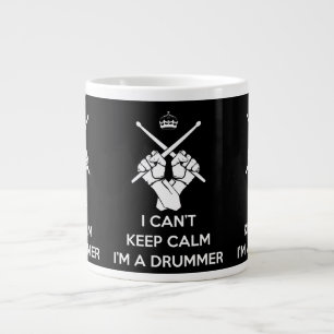 Behållans lugn Jag är en trumma, kan inte behålla Jumbo Mugg