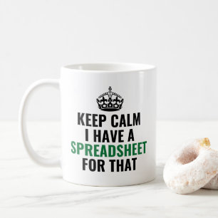 Behållans Lugn - jag har ett kalkylblad för det, l Kaffemugg