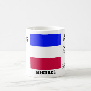 Behållans Lugn med Frankrike Flagga Kaffemugg