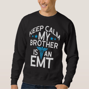 Behållans Lugn Min bror är ett EMT Akut Medical T Lång Ärmad Tröja