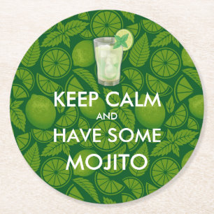 Behållans Lugn - Mojito Underlägg Papper Rund