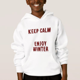 Behållans Lugn Njut av Winter Hooded Sweatshirt T Shirt
