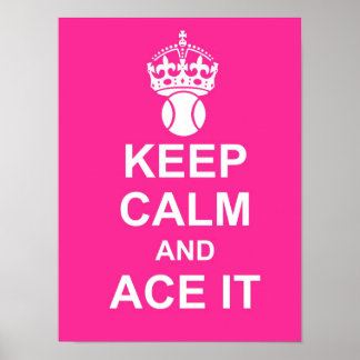 Behållans Lugn och Ace den Poster i Rosa