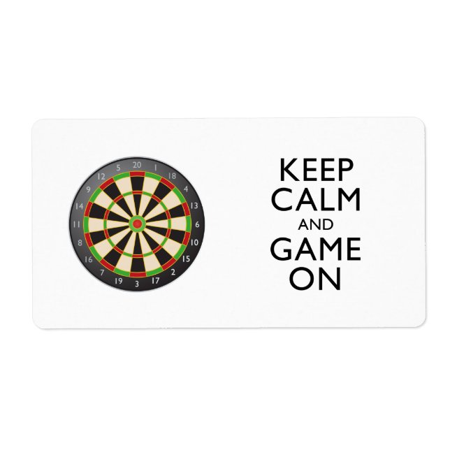 BEHÅLLANS LUGN OCH AME PÅ - Dart Board Fraktsedel (Framsidan)