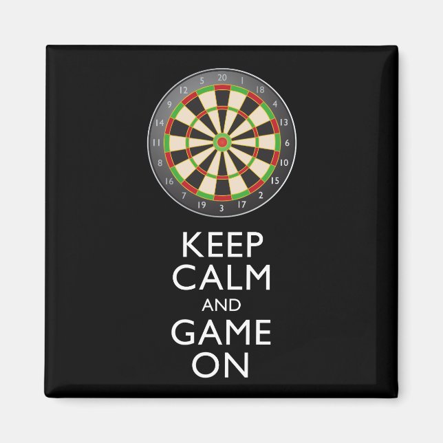 BEHÅLLANS LUGN OCH AME PÅ - Dart Board Magnet (Framsidan)