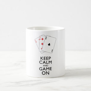 BEHÅLLANS LUGN OCH AME PÅ - Kortspel Kaffemugg