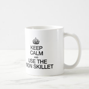 BEHÅLLANS LUGN OCH ANVÄNDA JÄRN SKILLET KAFFEMUGG