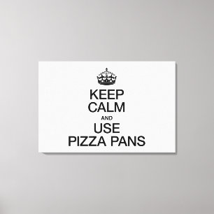 BEHÅLLANS LUGN OCH ANVÄNDA PIZZA PANS CANVASTRYCK