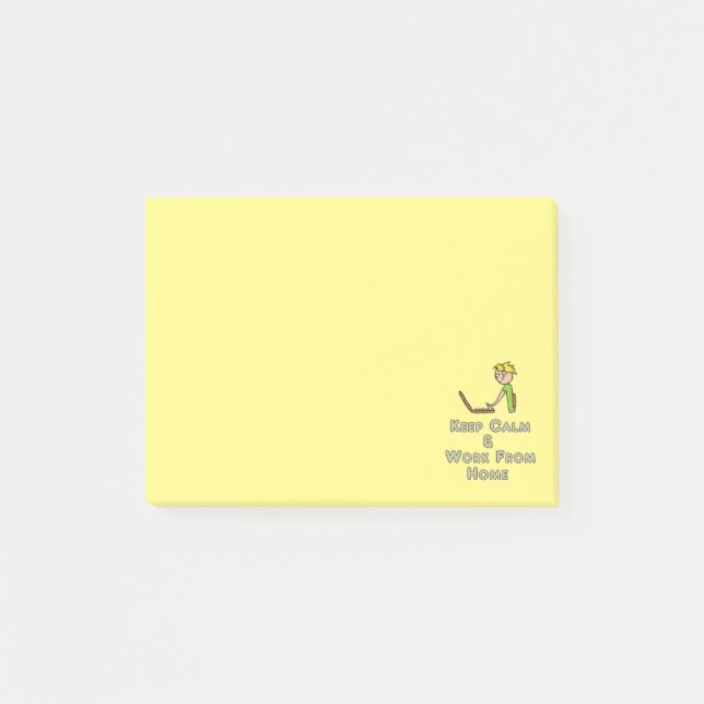 Behållans Lugn och arbete hemifrån Post-it Block (Framsida)