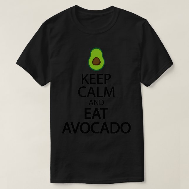 Behållans lugn och ät avocado Classic TShirt T Shirt (Design framsida)