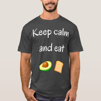 Behållans lugn och äta avocado-toast t shirt