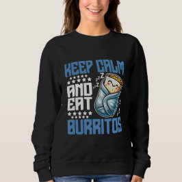 behållans lugn och äta burritos t shirt