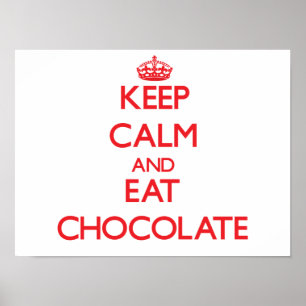 Behållans lugn och äta choklad poster