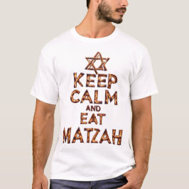 Behållans Lugn och äta Matzah Funny Passover Desig T Shirt