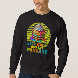 behållans lugn och äta pannkaka lång ärmad tröja