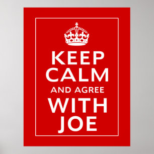 Behållans Lugn och avtala med Joe Poster