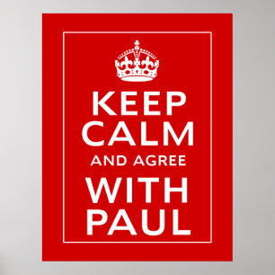 Behållans Lugn och avtala med Paul Poster