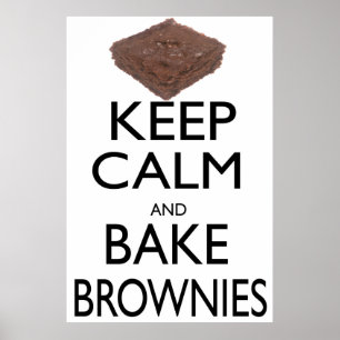 Behållans Lugn och Bake Brownies Poster