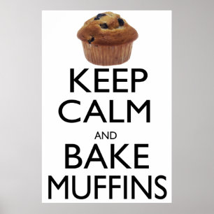 Behållans Lugn och Bake Muffins Poster