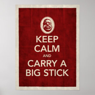 Behållans Lugn och bär ett stort stift Poster