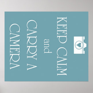 Behållans Lugn och bära en kamera Poster