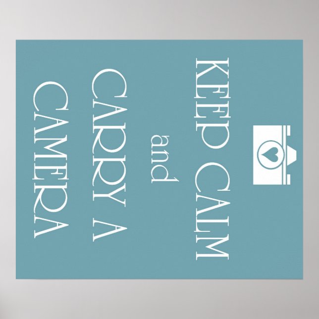 Behållans Lugn och bära en kamera Poster (Framsidan)