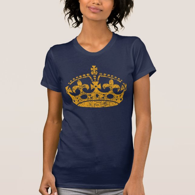 BEHÅLLANS LUGN OCH Bära Krona grunge Stil Tee (Framsida)