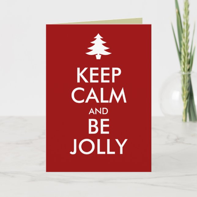 BEHÅLLANS LUGN och BE JOLLY Helgkort (Framsida)