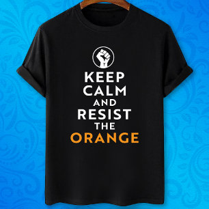 Behållans Lugn och Behåll Orangens roliga antitrum T Shirt