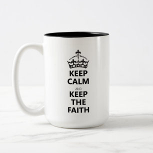 Behållans Lugn och Behålla i Faith Mugg