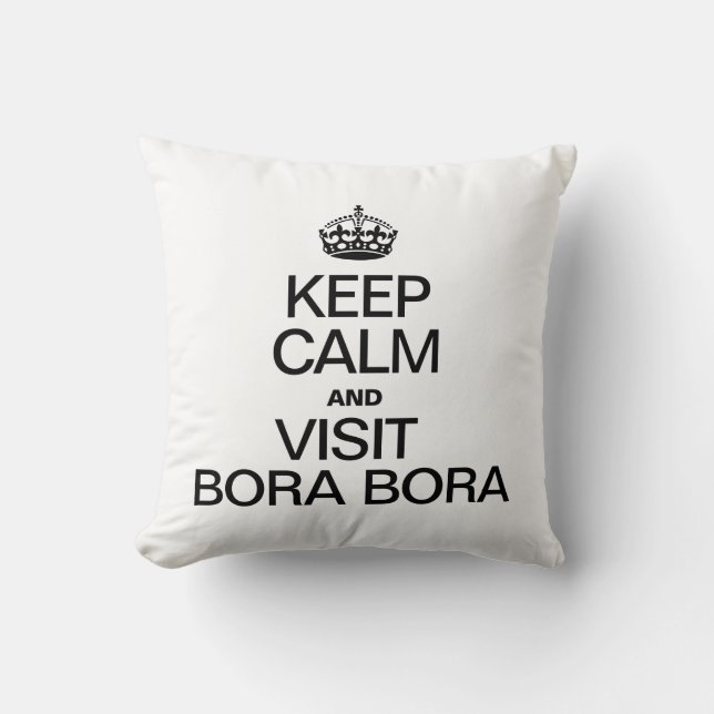 BEHÅLLANS LUGN OCH BESÖK BORA BORA KUDDE (Framsida)