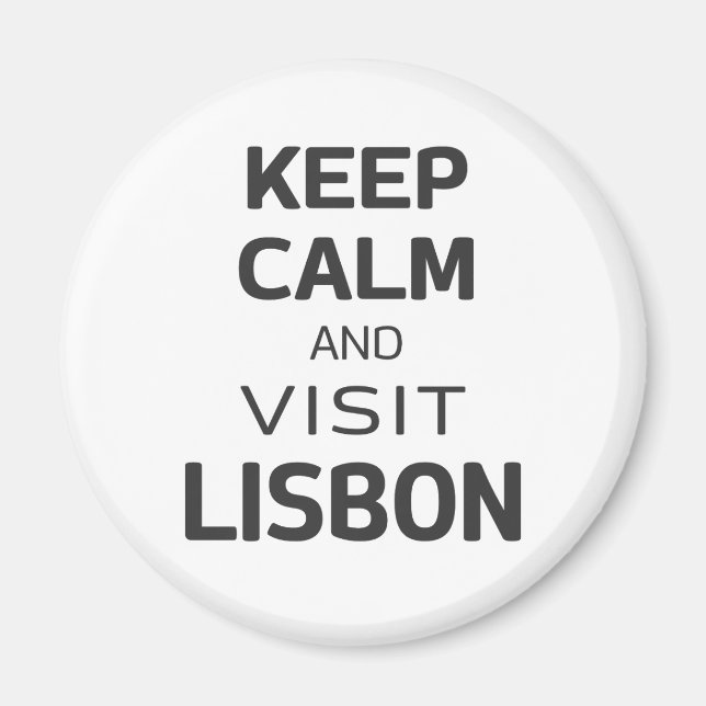 Behållans lugn och besök Lissabon Magnet (Framsidan)