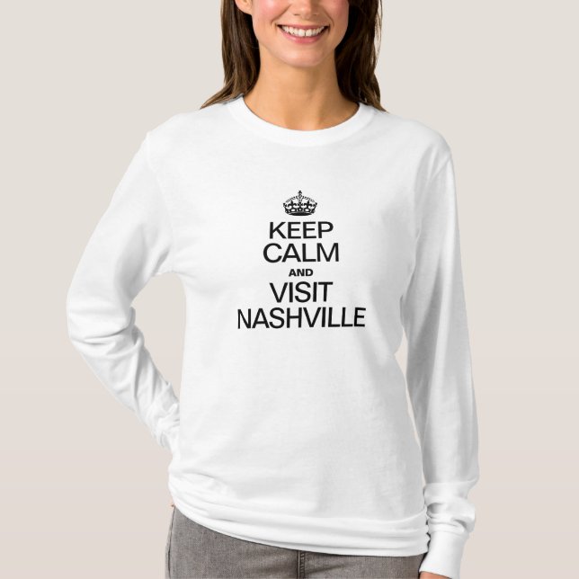 BEHÅLLANS LUGN OCH BESÖK NASHVILLE T-SHIRT (Framsida)