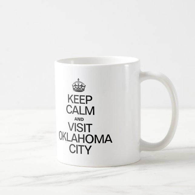 BEHÅLLANS LUGN OCH BESÖK OKLAHOMA CITY KAFFEMUGG (Höger)