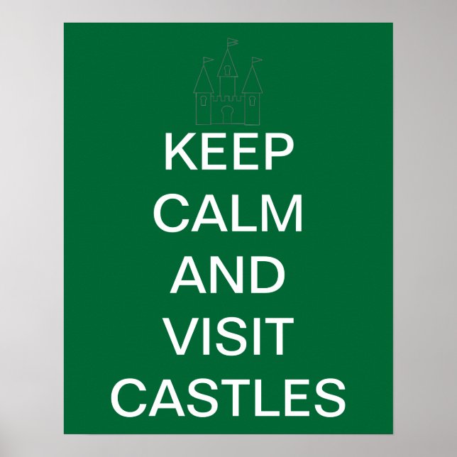 Behållans Lugn och besök slott Poster (Framsidan)