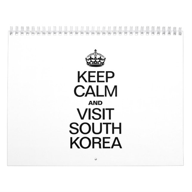 BEHÅLLANS LUGN OCH BESÖK SYDKOREA KALENDER (Omslag)