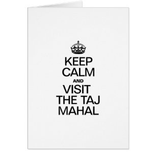 BEHÅLLANS LUGN OCH BESÖK TAJ MAHAL HÄLSNINGSKORT