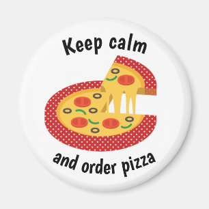 Behållans Lugn och beställningspizza Magnet