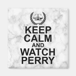 Behållans Lugn och bevakning av Perry Legal Humor Magnet